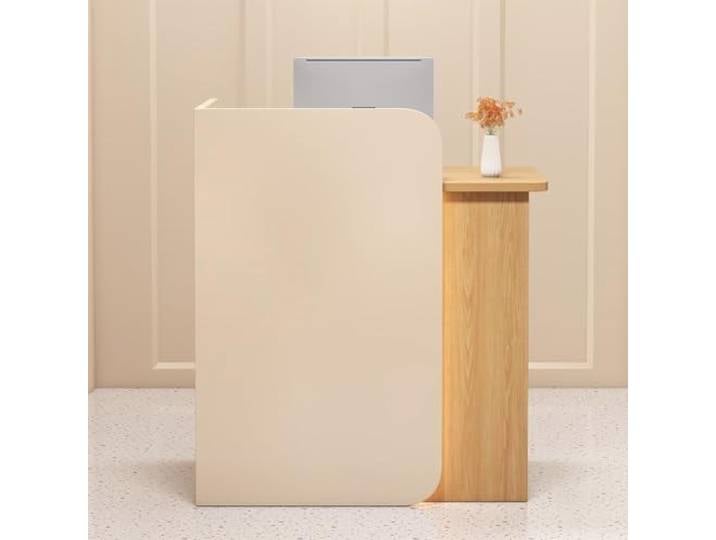 Nevthar Empfangstheke Empfangstresen,Rezeptionstheke,Verkaufstheke kompakt Moderner Kassentisch,80*45*95cm kompakt für Hausbar,Nagelstudio,Bar,für Firmenhallen,Praktisches Design
