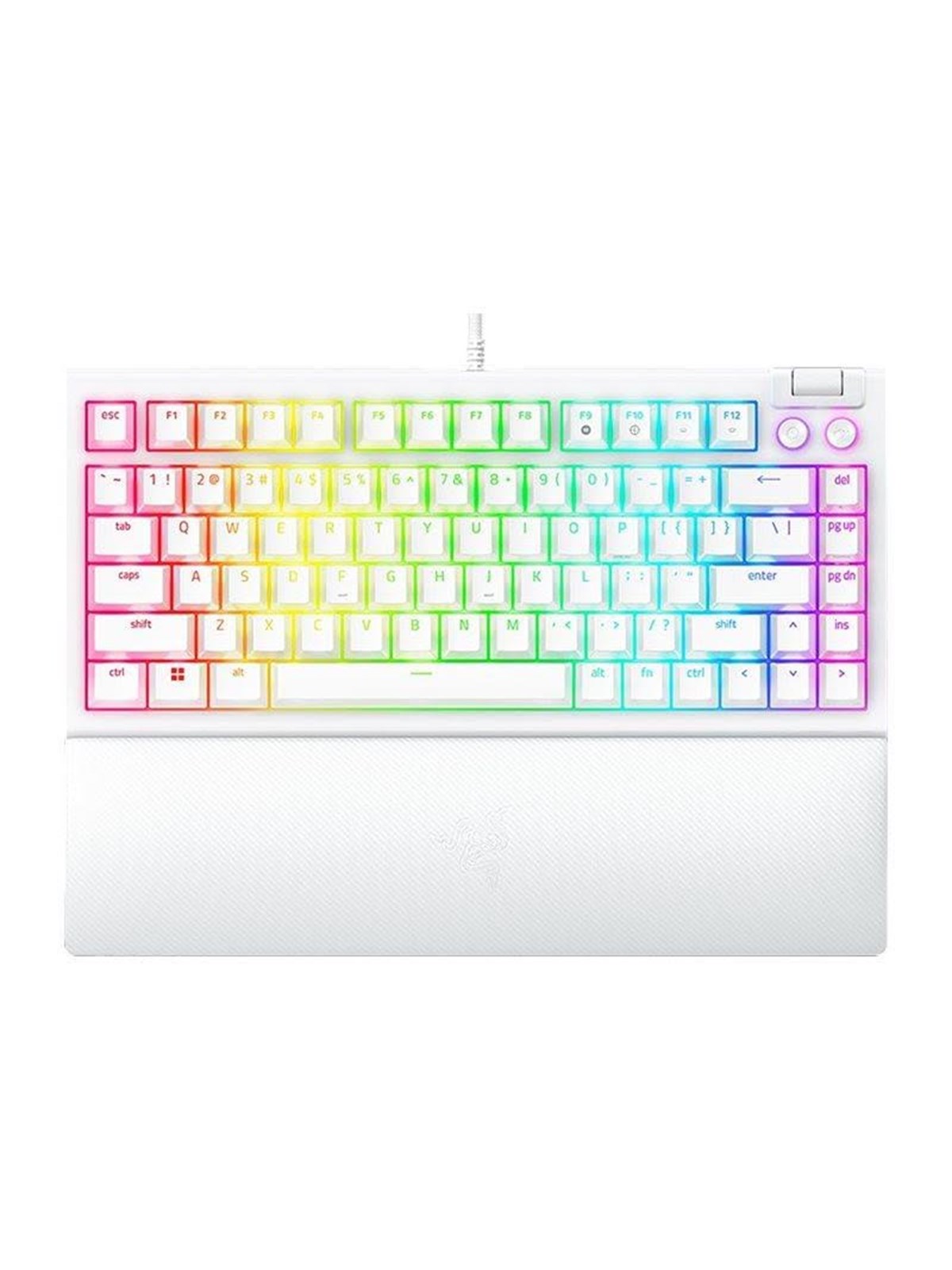 Razer BlackWidow V4 75% Hotswap - Tactile Mechanical - Gaming Tastatur (TKL) - 75% - Englisch (US) - Weiss