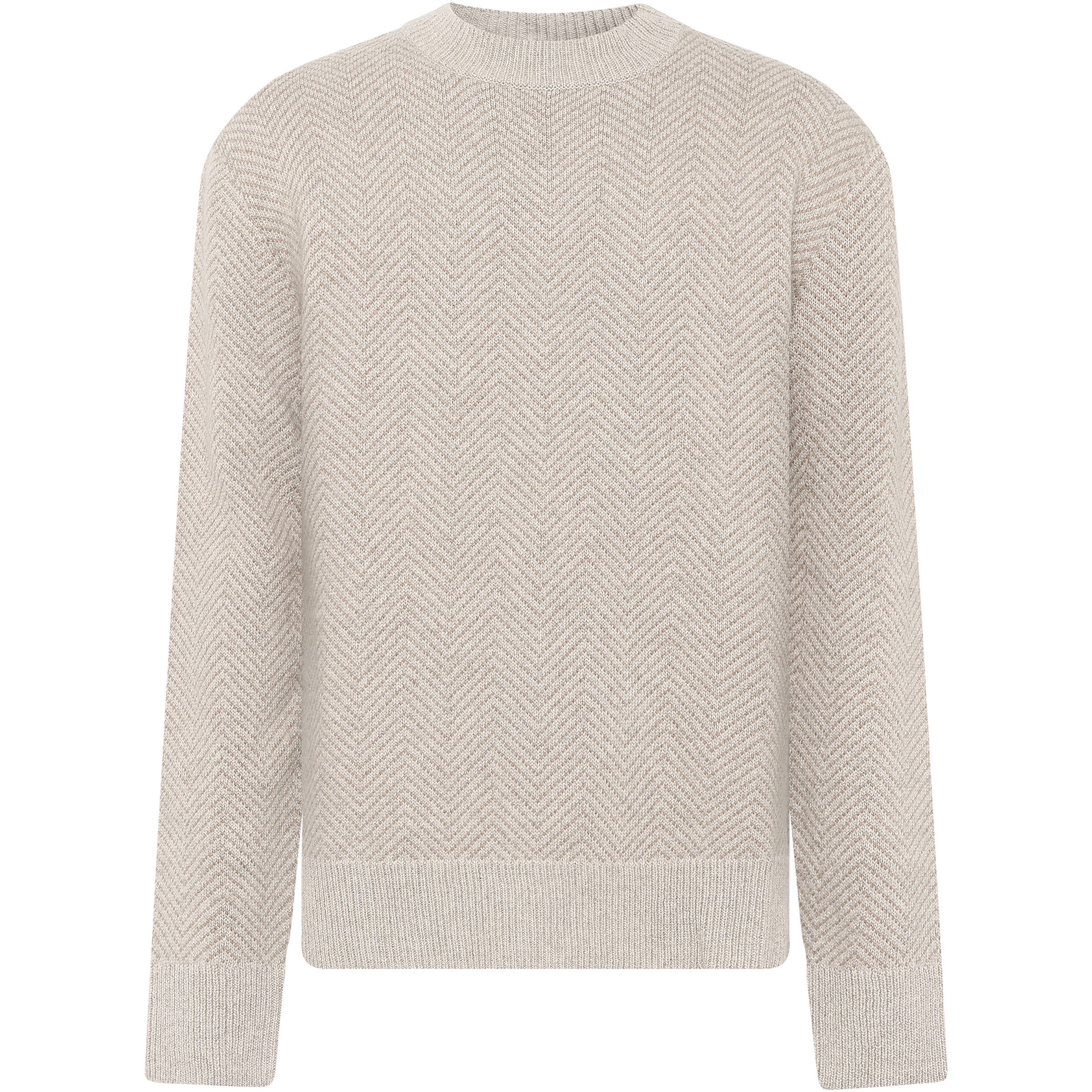 KnowledgeCotton Apparel Lambswool Jacquard Herren Pullover beige Größe XL Lifestyle Geruchsneutralisierend