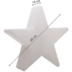 8 seasons design Solar LED-Dekoleuchte Shining Star Ø 60 cm