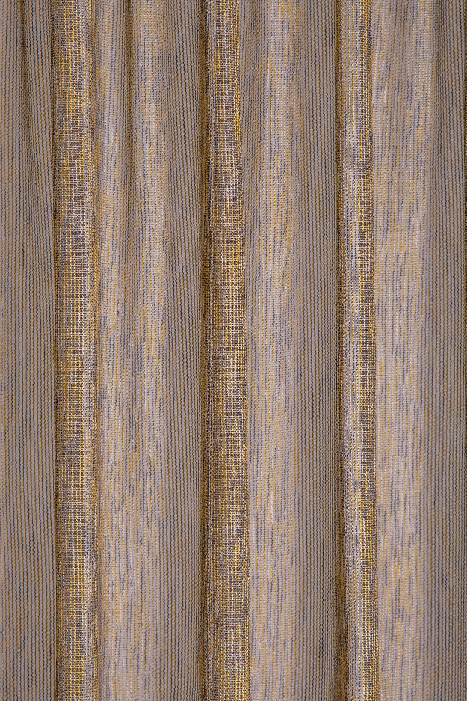 Gardine HOMING "Pilla" Gr. 1, gelb (safran), B:140cm H:245cm, Polyester, Gardinen, Gardine, Fertigschal safran 245cm, verdeckte Schlaufen, 140cm