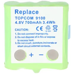 AccuCell Akku passend für Topcom Twintalker 9100 Akku TT9100, aber keinen Kontakt auf der Rückseite! Bitte daher unbedingt die B