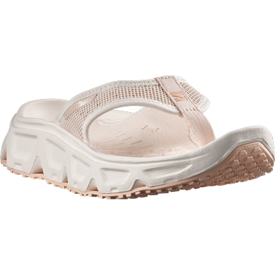 Zehentrenner SALOMON "REELAX BREAK 6.0", Damen, Gr. 42,5, tapioca, vanilla ice, almond cream, Textil, Schuhe Zehentrenner