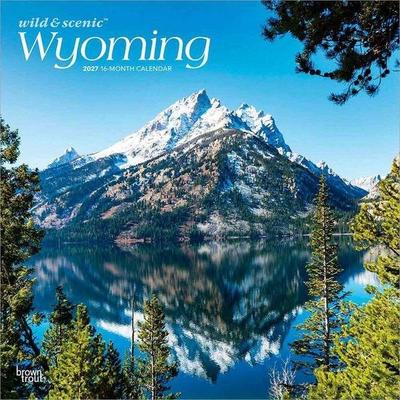 Wyoming Wild & Scenic 2027 12 X 24 Inch (Hanging) Monthly Square Wall Calendar Plastic-Free