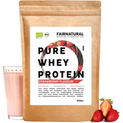 Bio Whey Protein Pulver Erdbeere