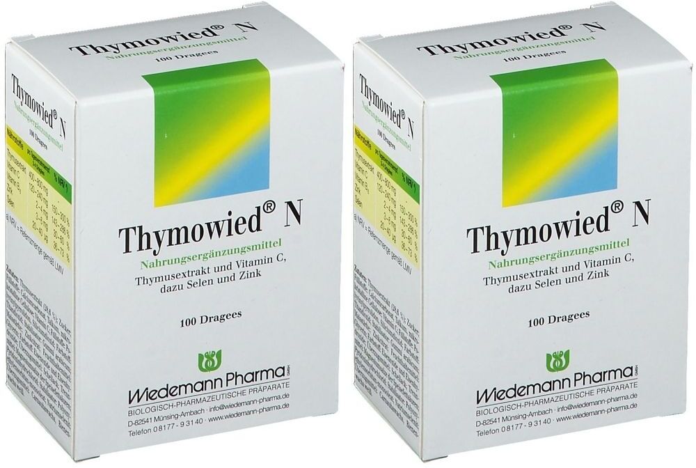 Wiedemann Pharma Thymowied N Dragees 2x 2x100 St