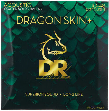 DR Strings Dragon Skin+ DA8-10 Coated