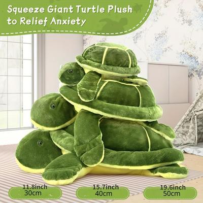 DynamicDeals "Mommy & Baby Sea Turtle Plush Family Set Soft Stuffed Animal Gift For Kids sea Turtle 9.84"" Inches"
