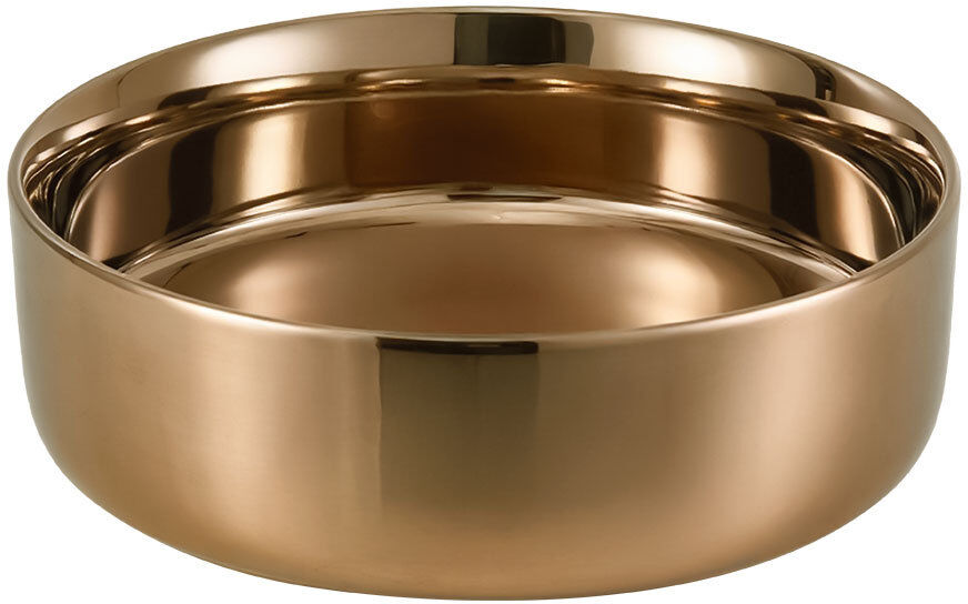 Metro Lane 360mm L x 360mm W Ceramic Circular Sink Glossy Bronze 360mm W