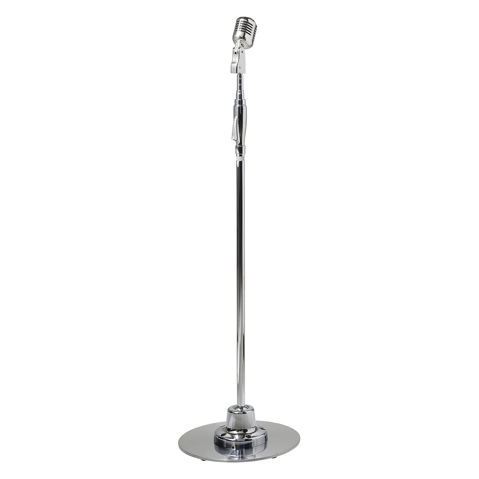Alecto UDM-60 - Retro Microfoon - Klassieke chrome look - Zilver (UDM-60)