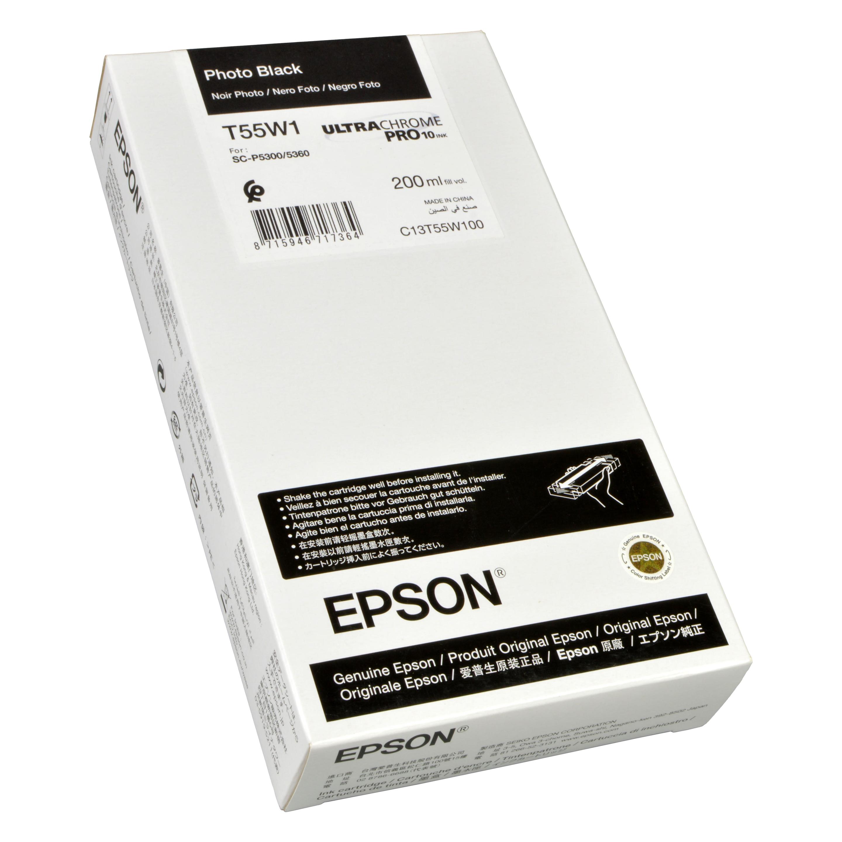 Epson Tinte schwarz photo (BK) (C13T55W100)