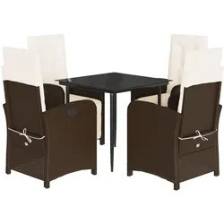 vidaXL, Gartentisch + Balkontisch, Ollenum (Spitzes Bein) (80 x 80 x 74 cm)