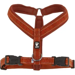 Hurtta Casual Y-sele, cinnamon 100 cm (Hund, Spazieren), Halsband + Leine
