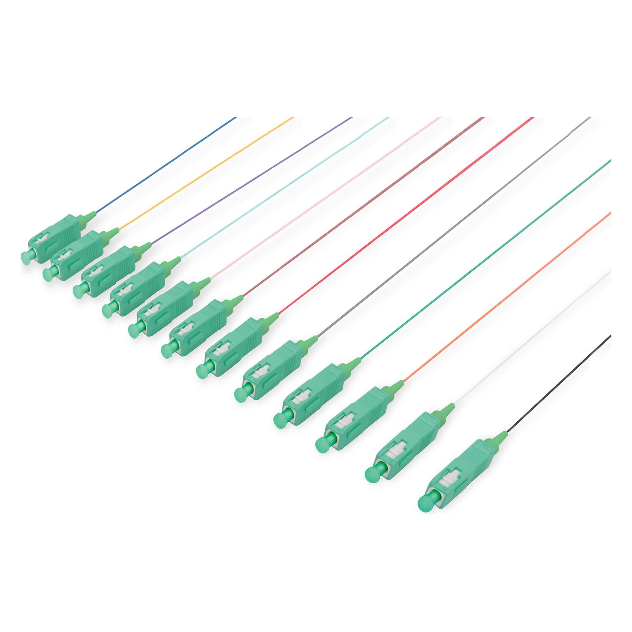 Digitus durchgefärbte SC (APC) simplex OS2 Pigtails (2 m) (DK-292219-02-APC)