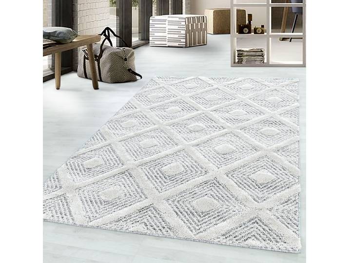 Hochflorteppich Pisa Typ H 280 x 370cm Grau