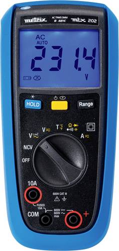 Metrix MTX 202 Hand-Multimeter digital Spritzwassergeschützt (IP54) CAT III 600V Anzeige (Counts): 4000