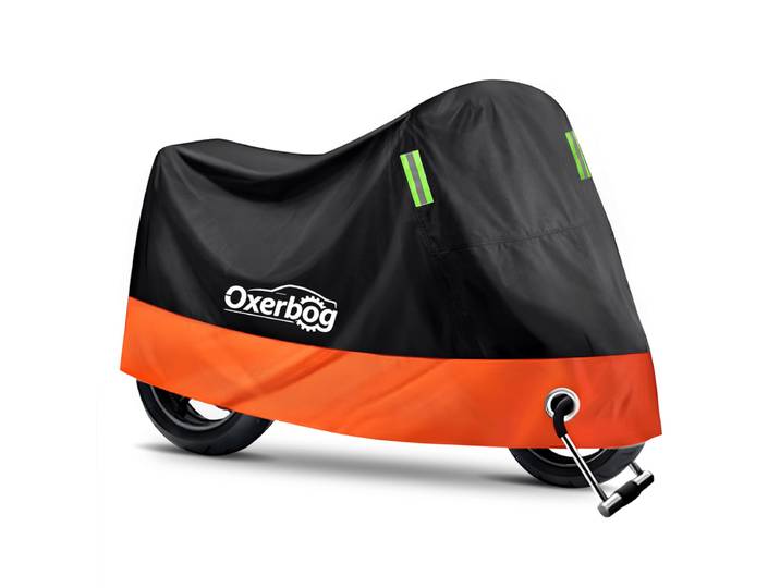 Oxerbog Motorhoes, Waterdicht En Vorstbestendig Buitenhoes Voor Bromfiets, Scooter, Crossmotor, Straatmotor, 220x95x110cm