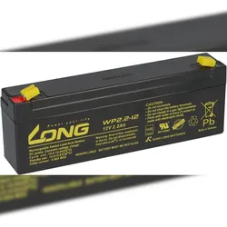 Kung Long WP2.2-12 AGM Akku 12V 2,2Ah – passend für Badewannenlifter Beluga | VdS-Ausführung