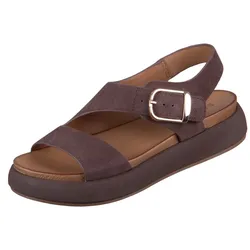 INUOVO Damen Sandale City A96064 dark brown Suede - 41 - 41