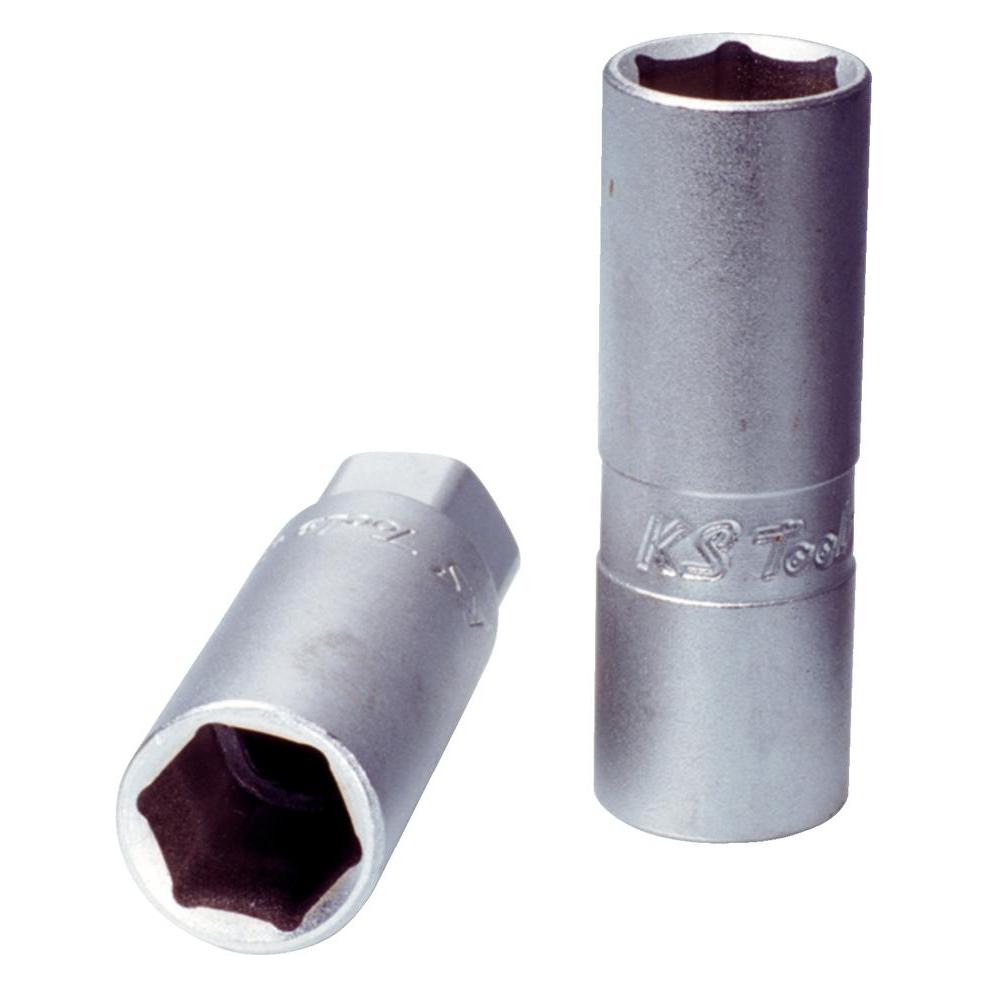 KS Tools Werkzeuge-Maschinen GmbH 3/8 Zündkerzen-Stecknuss, 21mm, auf Hänger (21 mm) (911.3805-E)
