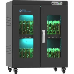 Good Connections GC ANTARES PRO N24C Ladewagen bis 15,6" USB-C 65W PD3.0 UVC-Desinfekt. schwarz, Notebookwagen, Schwarz