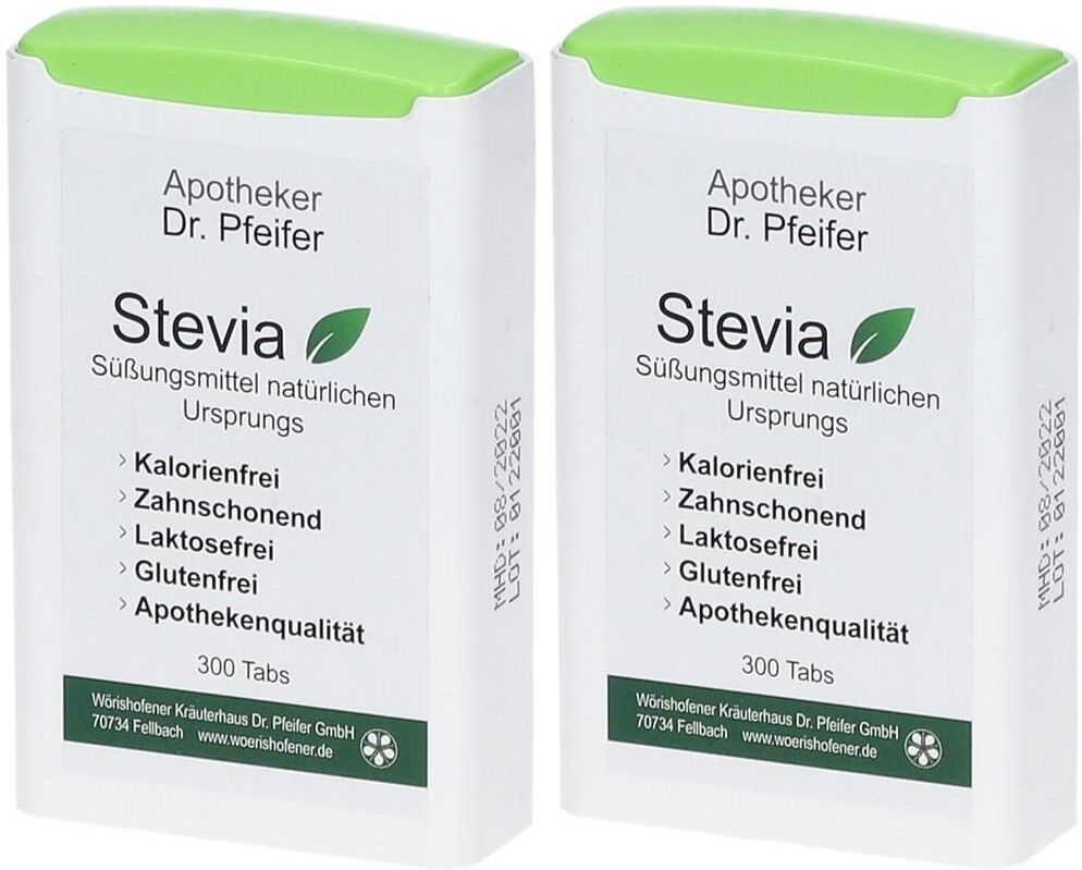 Apotheker Dr. Pfeifer Stevia Dr.pfeifer Tabs 2x 2x300 St Tabletten