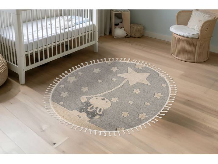 Tapis rond Modena 418 Multicolore 133 x 1 x 133cm Autres