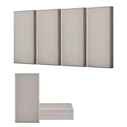VEVOR Akustikplatten, 4 Stück, 5,1 cm dick, 60,4 x 30 cm, Fiberglas, schallabsorbierende Platten, selbstklebende, schalldichte Wandplatten, für Studios, Büros, Heimkinos, Konferenzräume, Kamel