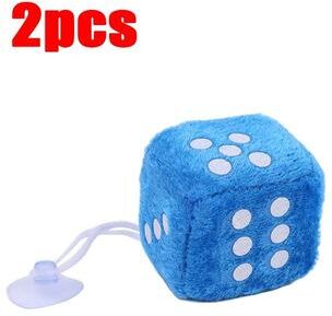 Inspire Essentials Plush Dice Car Hanging Pendant Set 8