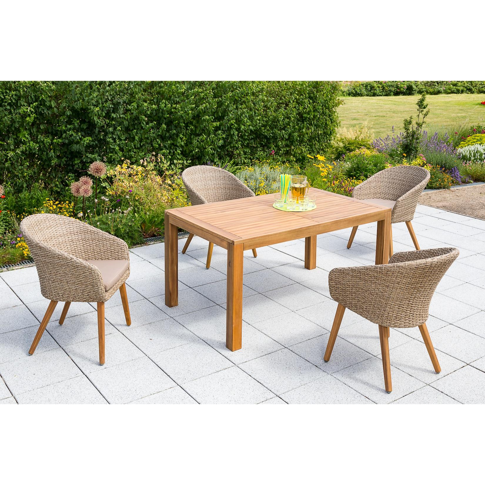 Merxx Arrone Set 5tlg. Ausziehtisch