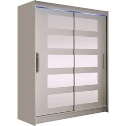 SCHWEBETÜRENSCHRANK Westa V, mit RGB LED Beleuchtung