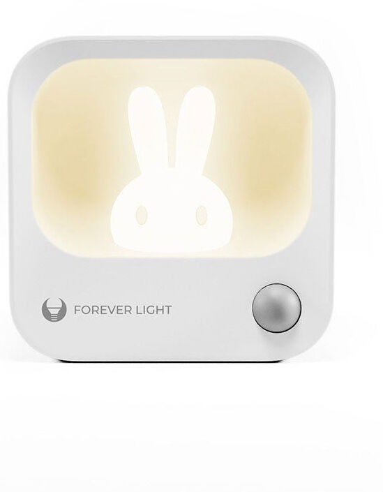 Forever LED Natlampe m. Kanin - Hvid