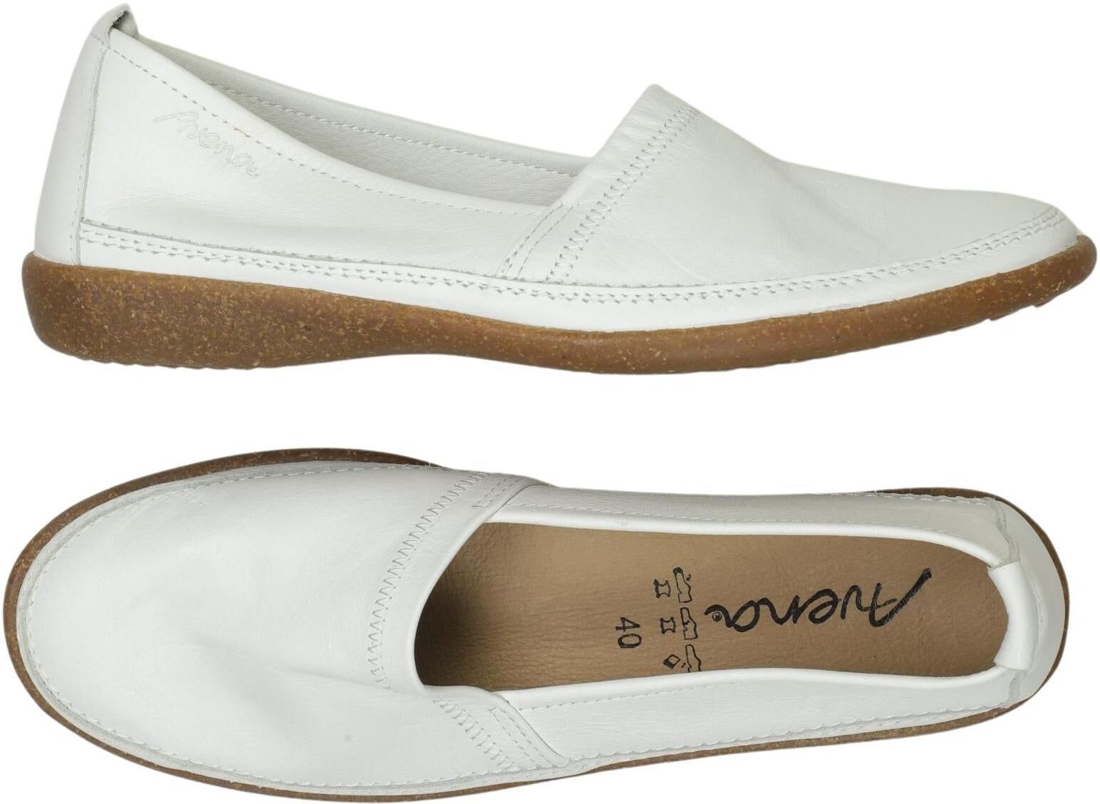 arena Damen Halbschuh, Weiß, Gr. EU 40, Leder - Second Hand