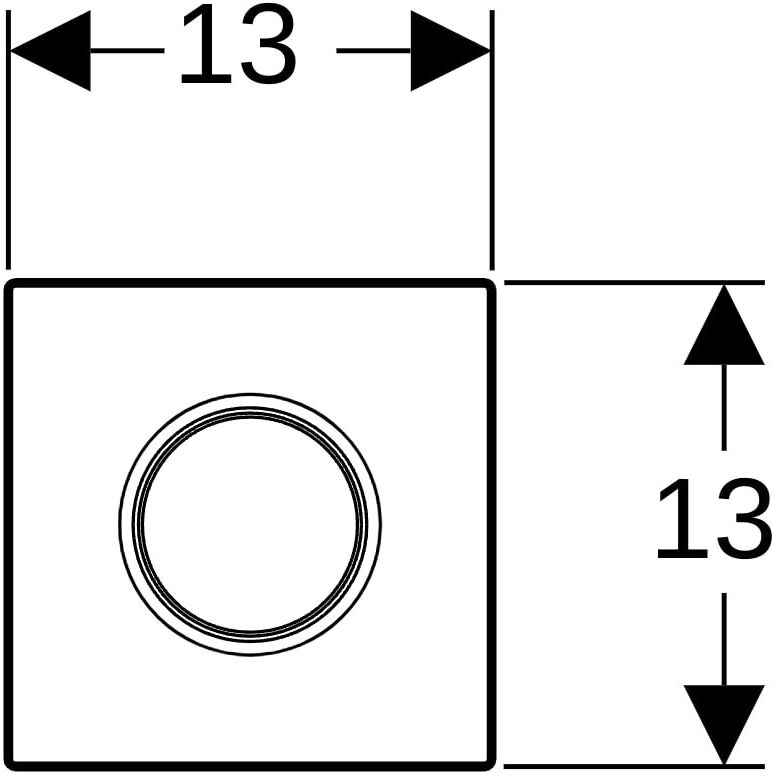 Geberit Typ 01 Betätigungsplatte für UR-Strg. 242811JQ1