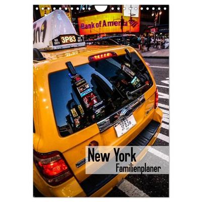 New York Familienplaner (Wandkalender 2027 DIN A4 hoch), CALVENDO Monatskalender