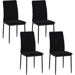 HTI-Living, Stühle, Esszimmerstuhl Finn Cordstoff Schwarz