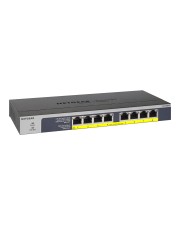Netgear GS108LP Switch 8 x 10/100/1000 PoE+ Desktop an Rack montierbar wandmontierbar 60 W Gleichstrom (GS108LP-100EUS)