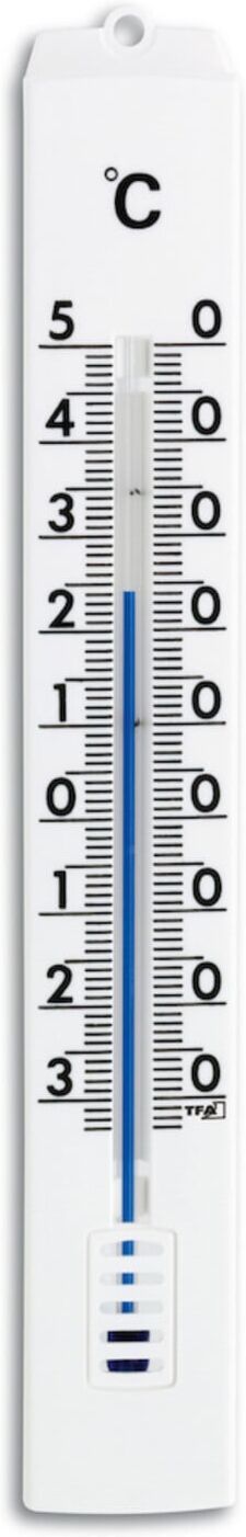 TFA Dostmann Innen-Außen Thermometer Kunststoff ,weiß (12.3008.02)