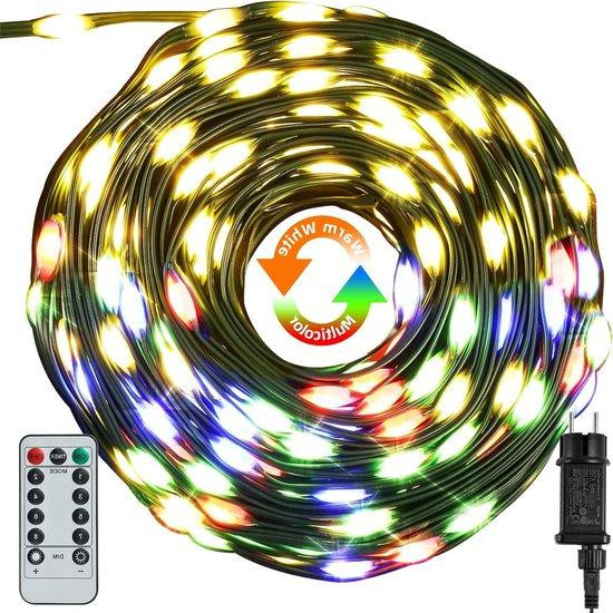 HOVVIDA LED-strip Lichtketting Warmwit Meerkleurig IP65 Waterdicht 40 Meter 400 LEDs