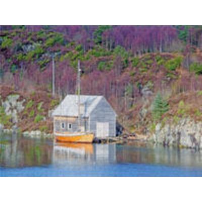 CALVENDO Puzzle Norwegische Hütte 1000 Teile Puzzle quer | 1000 Teile Lege-Größe 64 × 48 cm Foto-Puzzle für glückliche Stunden