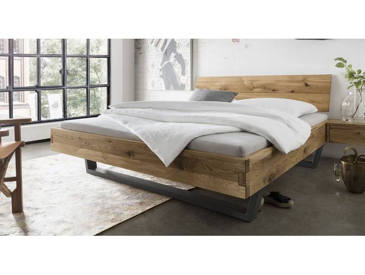Doppelbett 'Navarra II' 200x200cm Wildeiche geölt