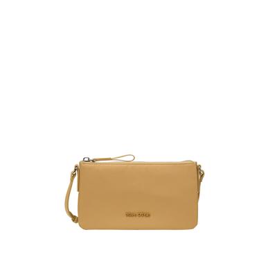 Umhängetasche MARC O'POLO "aus wasserabweisendem Nylon", Damen, Gr. B/H/T: 2cm x 13cm x 2cm, beige (salted caramel), Polyamid, unifarben, Taschen Umhängetasche