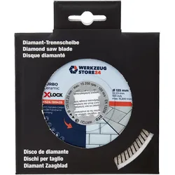 WS24 Diamanttrennscheibe X-Lock® Premium Feinsteinzeug 125 mm - WS24-100435