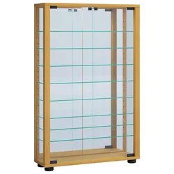 Hängevitrine Vitrosa ca. 59x91x18 cm Buchefarben
