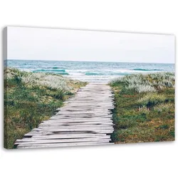 BILD Hölzerner Weg zum Meer 120x80cm