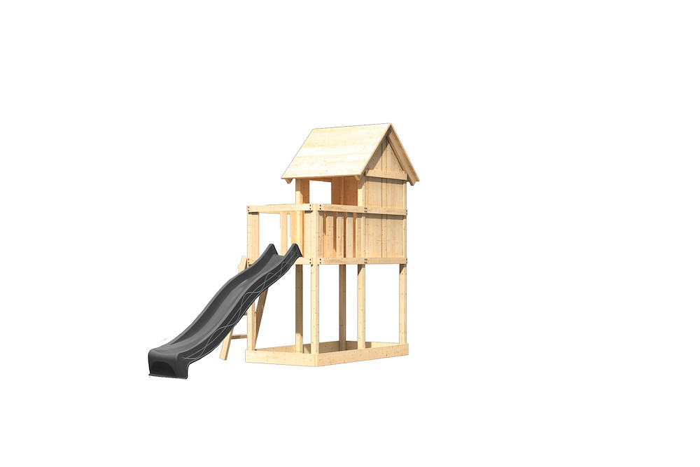 KARIBUHOLZT Spielt. Frieda nat.107x107x291 m.Rutsche 16988402