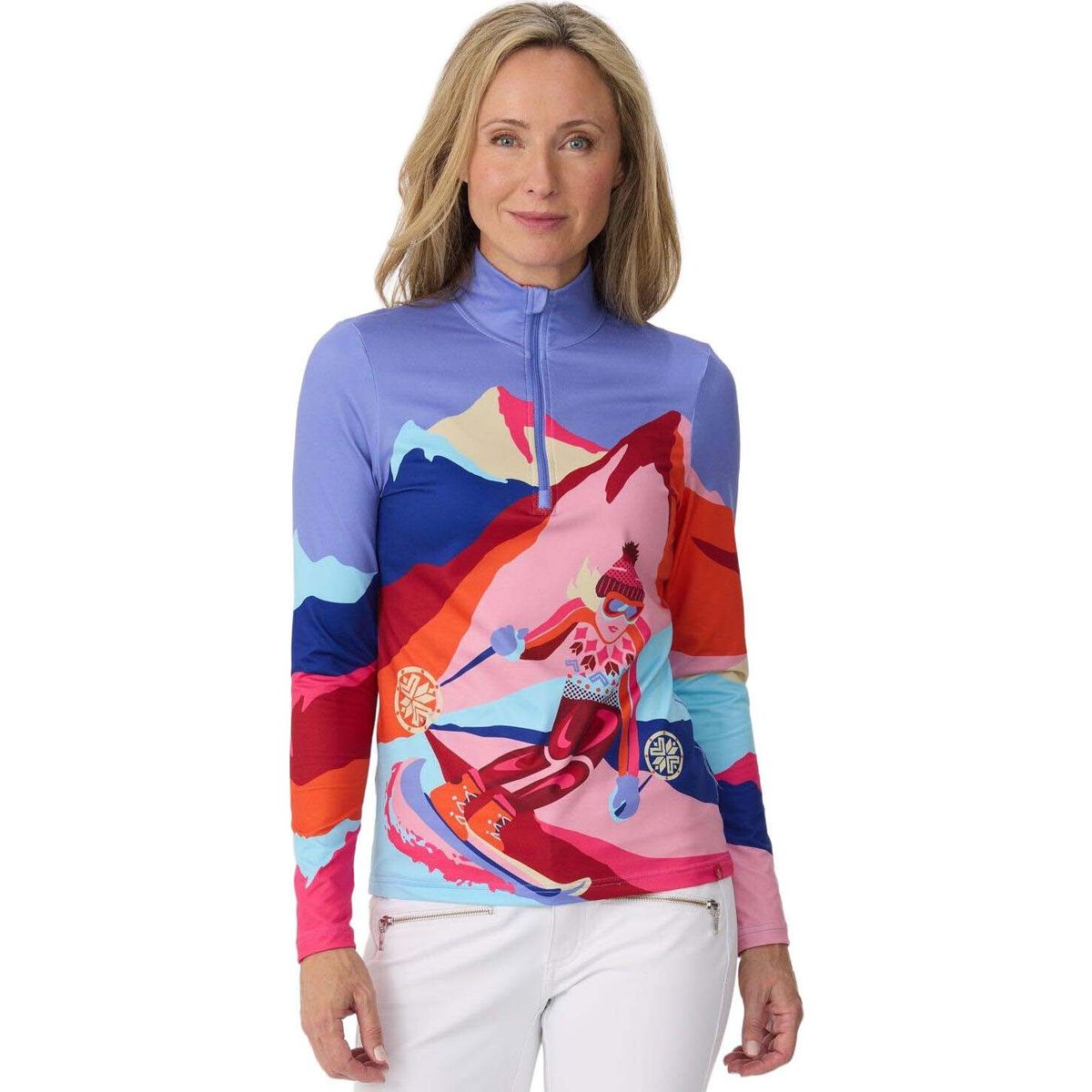 Krimson Klover 1984 Top pink multi (989) XS KK-F26531-989-XS