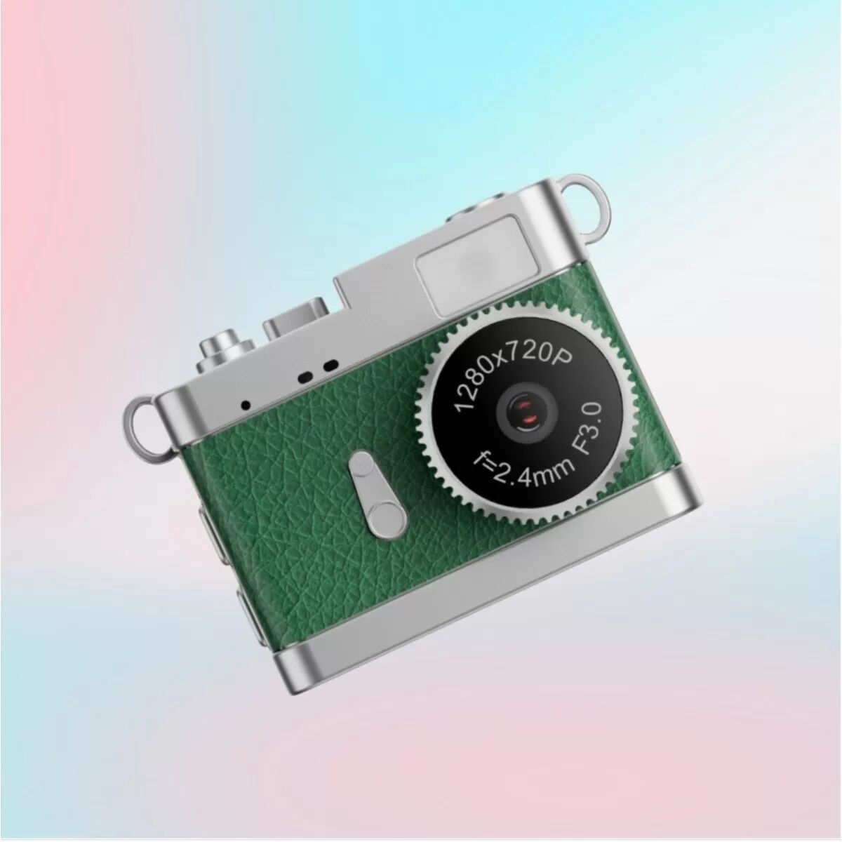 INF Mini caméra Vlog portable : Vidéo HD 1080P, écran IPS 0,96", lumière de remplissage LED Vert