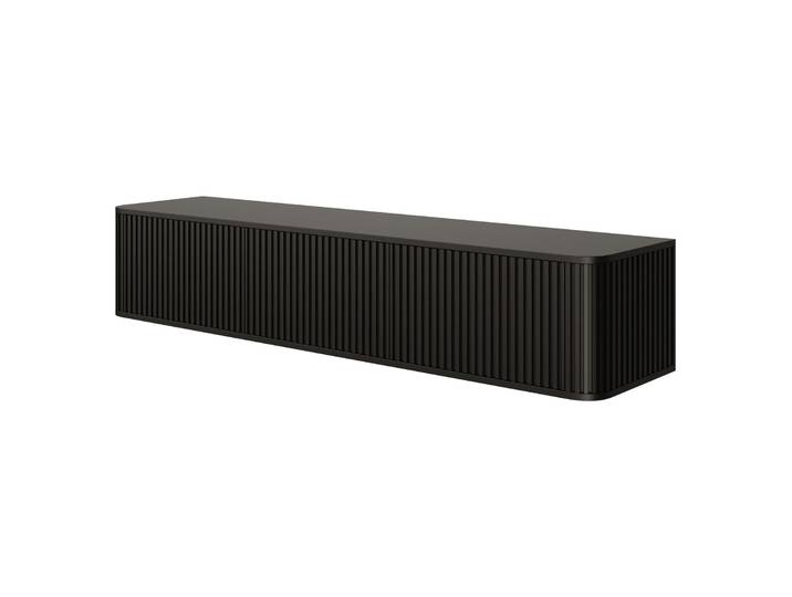 Hängender TV-Schrank Ovarlo mit Rillen, dreitürig, 163 cm,