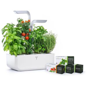 Veritable Anzuchtkasten Smart White, 33x18,5x45cm, Anzuchtschale, mit Pflanzenlampe, 4 Zellen
